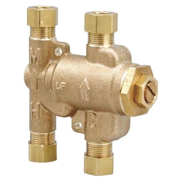 Válvula mezcladora termostática Watts USG-B-M2 3/8 para debajo del fregadero