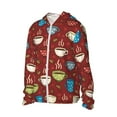 thumbnail image 2 of Gaeub Coffee Cups Men's and Women's UPF 50+ Long-Sleeved Sun Protection Clothing, Fishing Shirt Long Sleeve Zip - Medium, 2 of 9