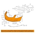 thumbnail image 3 of CAPA For 10 11 12 SRX Front Upper Bumper Cover w/Headlamp Washer Holes GM1000914, 3 of 5