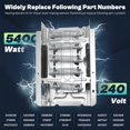 thumbnail image 4 of Elemento calefactor apto para secadora Roper Whirlpool Red4516Fw0-279838 W10724237 2406028 Elemento calefactor apto para secadora Roper Elemento calefactor Red4640Yq0 Red4440Vq1 Rex4634Kq1 Red4440Sq0, 4 of 9