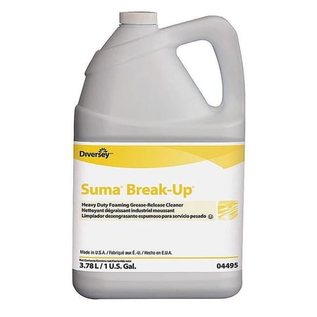 Suma Break-up Heavy-duty Foaming Grease-release Cleaner, 1 Gal Bottle, 4/carton