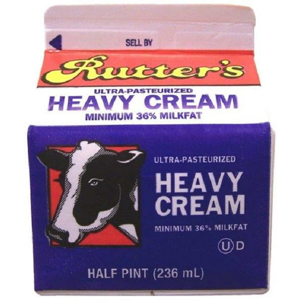Rutter's UltraPasteurized Heavy Cream, 8 Oz.