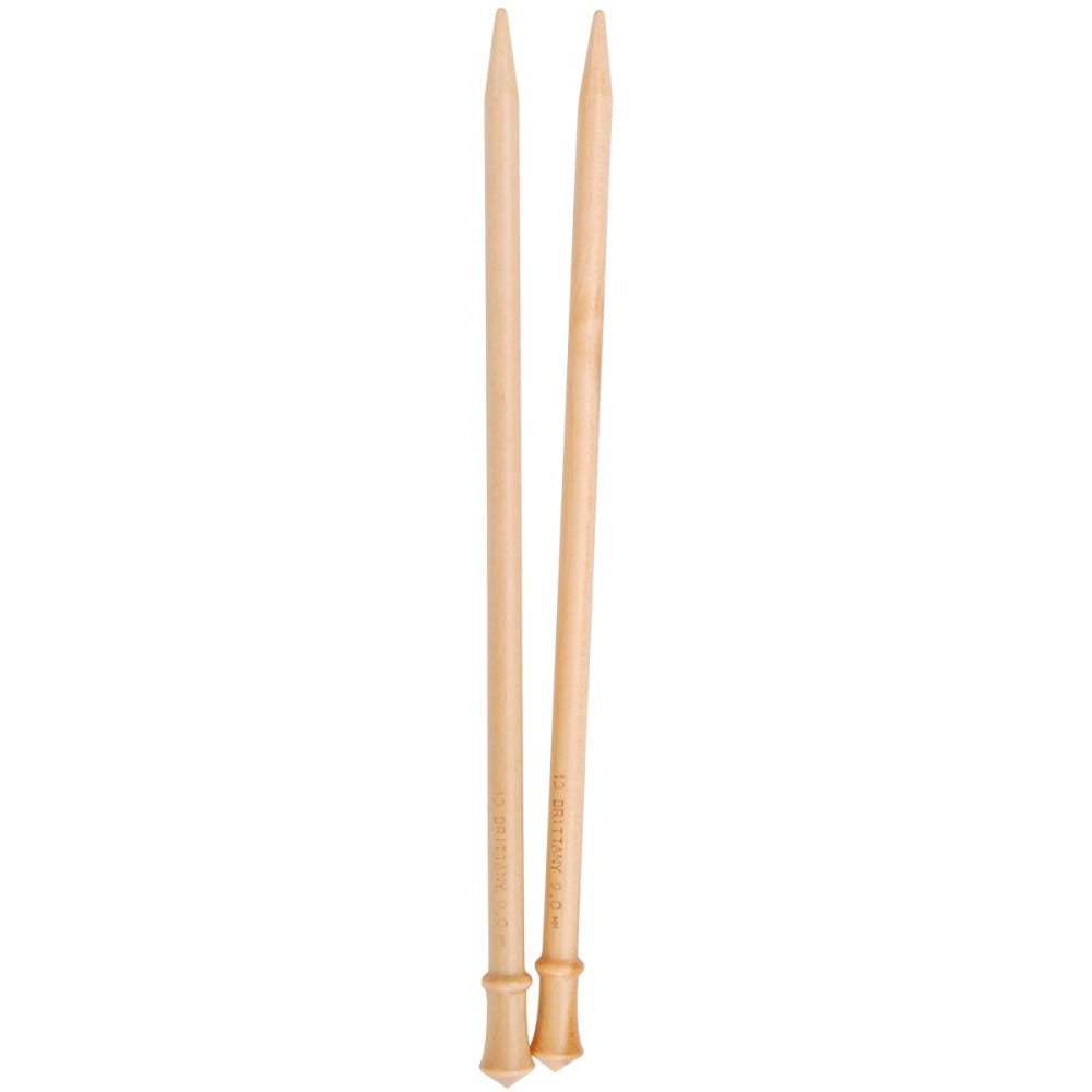 Brittany Single Point Knitting Needles 10 Inch 1 Pair-Size 19/15mm