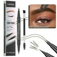 thumbnail image 3 of SharkTRUE Waterproof Two-Pronged Eyebrow Pencil With Brush: Long-Lasting, Natural & Precise Makeup Tool, 3 of 8