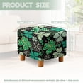 thumbnail image 5 of TSOVTHRID Shamrock Heart Dot Print Ottoman Cover Stretch Square Ottoman Slipcovers for Foot Stool, Anti-Scratch Folding Storage Furniture with Elastic Bottom for Home St. Patrick's Day Decor, 5 of 7