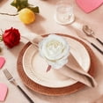 thumbnail image 1 of Usloyux under $5 Rose Napkin Ring, Alloy Decorative Napkin Holder Clip with Rhinestone Enamel for Valentine's Day Dining Table Setting, Realistic Rose Style 9.7cm, 1 of 6