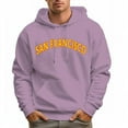 thumbnail image 6 of Men's 100% Cotton Yellow SAN FRANCISCO Hoodie 330g Thick Pocket Hood, 6 of 16