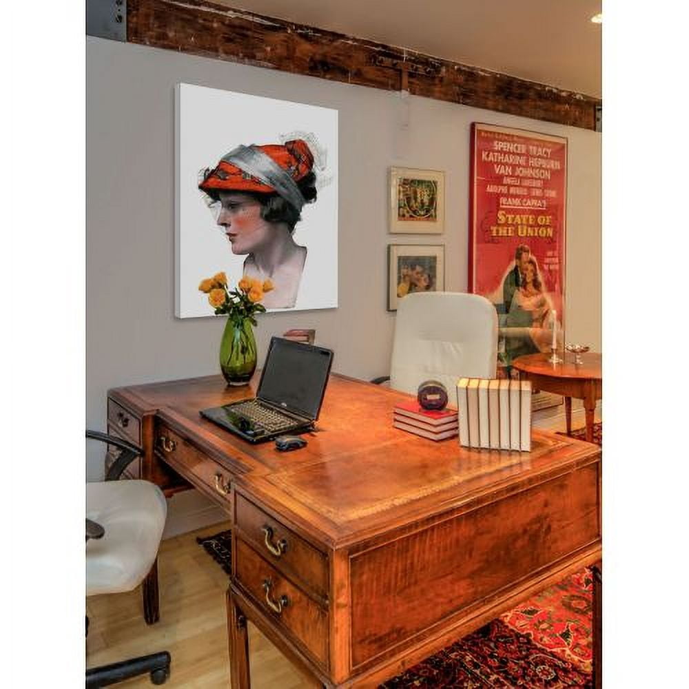 "Woman's Profile" Painting Print on Wrapped Canvas