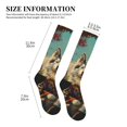 thumbnail image 5 of Bixox Forest Maple Leaf Husky Print Compression Socks,Compression Socks Women & Men Circulation for Medical,Running,Athletic, 5 of 7