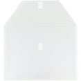 JAM Paper Plastic Envelopes, Letter Booklet Hook and Loop Closure, 9 3/ ...