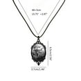 thumbnail image 4 of AOOOWER Black Cord Graveyard Bat Statement Necklace Jewelry Gift for Women, 4 of 8