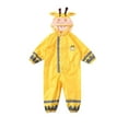 thumbnail image 2 of Giraffe Model Children with Reflector,Toddler Poncho with Hood,Waterpoof Rain Jacket Coat,3D Cartoon Children Rainwear for Girl Boy, 2 of 6