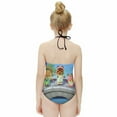 thumbnail image 4 of Animal Crossing Girls One Piece Swimsuits Quick Dry Bathing Suit Swimwear Swimming Suit 7-9Y(120cm), 4 of 8