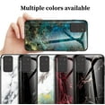 Unique Light Thin Stylish Glossy Marbled Tempered Glass Phone Case for