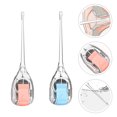 thumbnail image 3 of 2pcs Baby Ear Spoons Ear Cleaning Scoops Earwax Removal Tools Silicone Earpicks, 3 of 8
