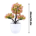 thumbnail image 2 of Artificial Flowers Outdoor Artificial Flowers Artificial Bonsai Tree With Green Foliage In Elegant White Pot Realistic Decorative Plant For Home Or Office Artificial Flowers For Outdoors Dea, 2 of 2