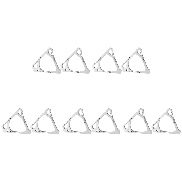 Gancho Suspensión Triangular Acero Inoxidable para Colgador Picnic (plateado) 2 Uds.