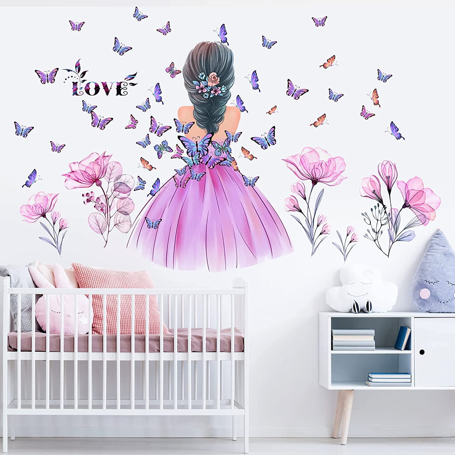 Baby girl bedroom wall art hotsell