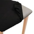 thumbnail image 6 of Chair Seat Covers Seat Covers Chair Seat Covers Removable Washable Dining Chair Protector Seat Cushion Slipcover Black, 6 of 8