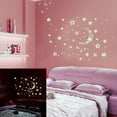 thumbnail image 1 of Night Starry Sky Moon Stars DIY Brillo en la oscuridad Pegatinas luminosas Habitación para niños Dec Tomshoo  Pegatinas de pared, 1 of 7