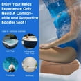 thumbnail image 2 of Hot Tub Booster Seat for Adults, 5 Inch Thick Supportive Cushion with Non-Slip Bottom, Weighted for Quick Sink Without Float, Spa Booster Seat for Hot Tub (Including Inflatable), Pool, Bathtub, 2 of 14