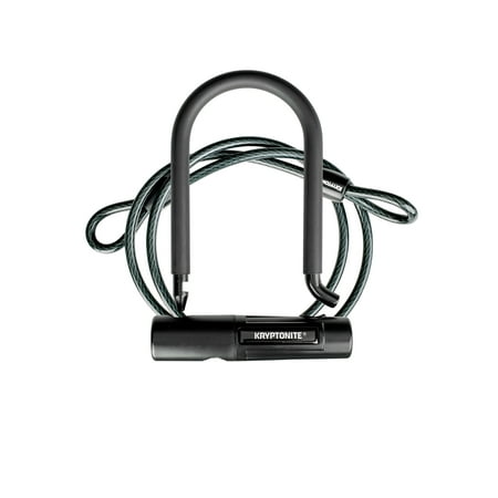 Kryptonite TKO Bicycle Security Mini U-Lock & 4' Double Loop Cable Combo (Best Cheap U Lock)