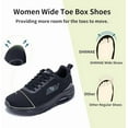 thumbnail image 4 of MAYKX Women's Wide Toe Box Walking Shoes with Arch Support for Plantar Fasciitis，Non Slip Cushioning Tennis Sneakers Foot Pain Relief, 4 of 7