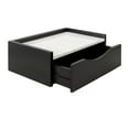 thumbnail image 6 of Kate and Laurel Kitt Modern Floating Shelf Side Table with Drawer, 12 x 18 x 7, Black and White, Decorative Marble and Wood Floating Nightstand with Pull Out Drawer and Cubby, 6 of 9