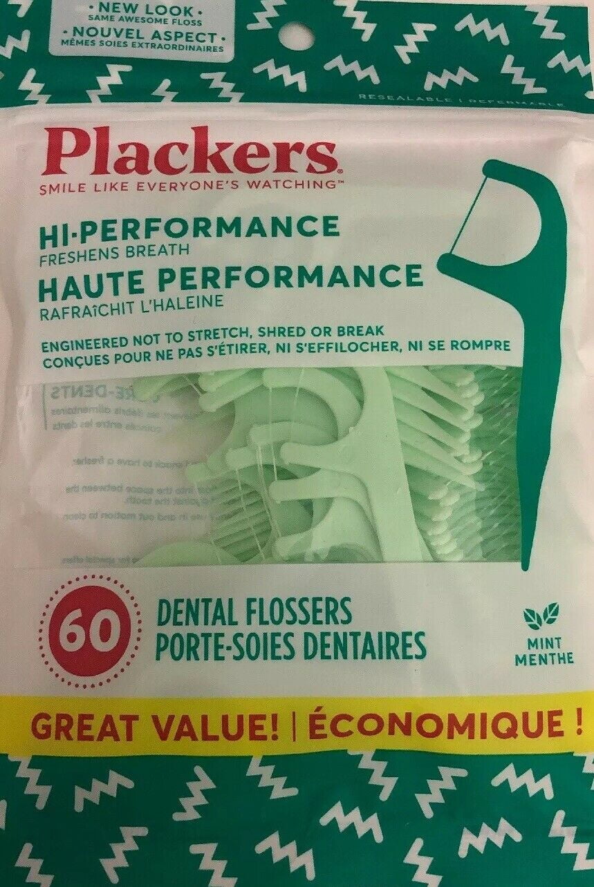 Plackers Mint Dental Flossers High-Performance 1 60ct RARE SHIP N 24H - Walmart.com