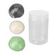 thumbnail image 2 of 3pcs Konjac Facial Sponge Set Exfoliating Half Round Konjac Wash Face Flutter for Cleansing Black White Green, 2 of 5