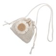thumbnail image 4 of bolso bandolera tejido con dibujos animados, decorativo, moderno y portátil, para mujeres y niñas (blanco)., 4 of 5