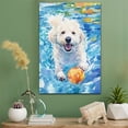 thumbnail image 2 of Komondor Dog Playing Swimming Stretched Canvas Size 8x12 – Sports Dog, Perfect for Animal Lovers, Komondor Dog Canvas, Swimming Canvas Size Wall Art, 2 of 5