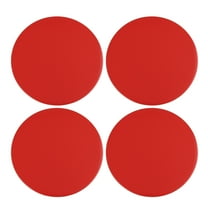 4pcs 45mm Red Car Auto Wheel Center Hub Cap Sticker Emblem Badge