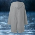 thumbnail image 6 of NAFUU Raincoat Women Lightweight Rain Jacket Waterproof Windbreaker Lined Long Hooded Jackets Outdoor Travel Trench Coats, 6 of 7