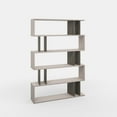thumbnail image 7 of Ada Home Decor Berwyn Multiple Tier Open Shelf Modern Bookcase, Light Mocha/Dark Brown, 7 of 7