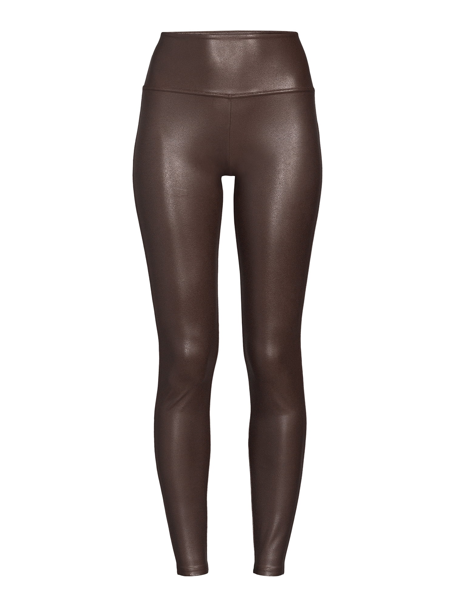 Time and Tru Women's Faux Leather Leggings, Sizes S-3XL