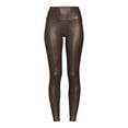 thumbnail image 5 of Time and Tru Women's Faux Leather Leggings, Full Length, Sizes XS-XXXL, 5 of 5