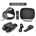 thumbnail image 4 of 1080P Night Vision Goggles 8X Digital Zoom Infrared Hands Free Head Mounted Night Vision Binoculars 3D Display 250M Night Range, 4 of 8