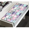 thumbnail image 3 of Simple Houseware - Organizador de calcetines para armario (2 unidades, divisor de cajones de 24 celdas), color gris, 3 of 3
