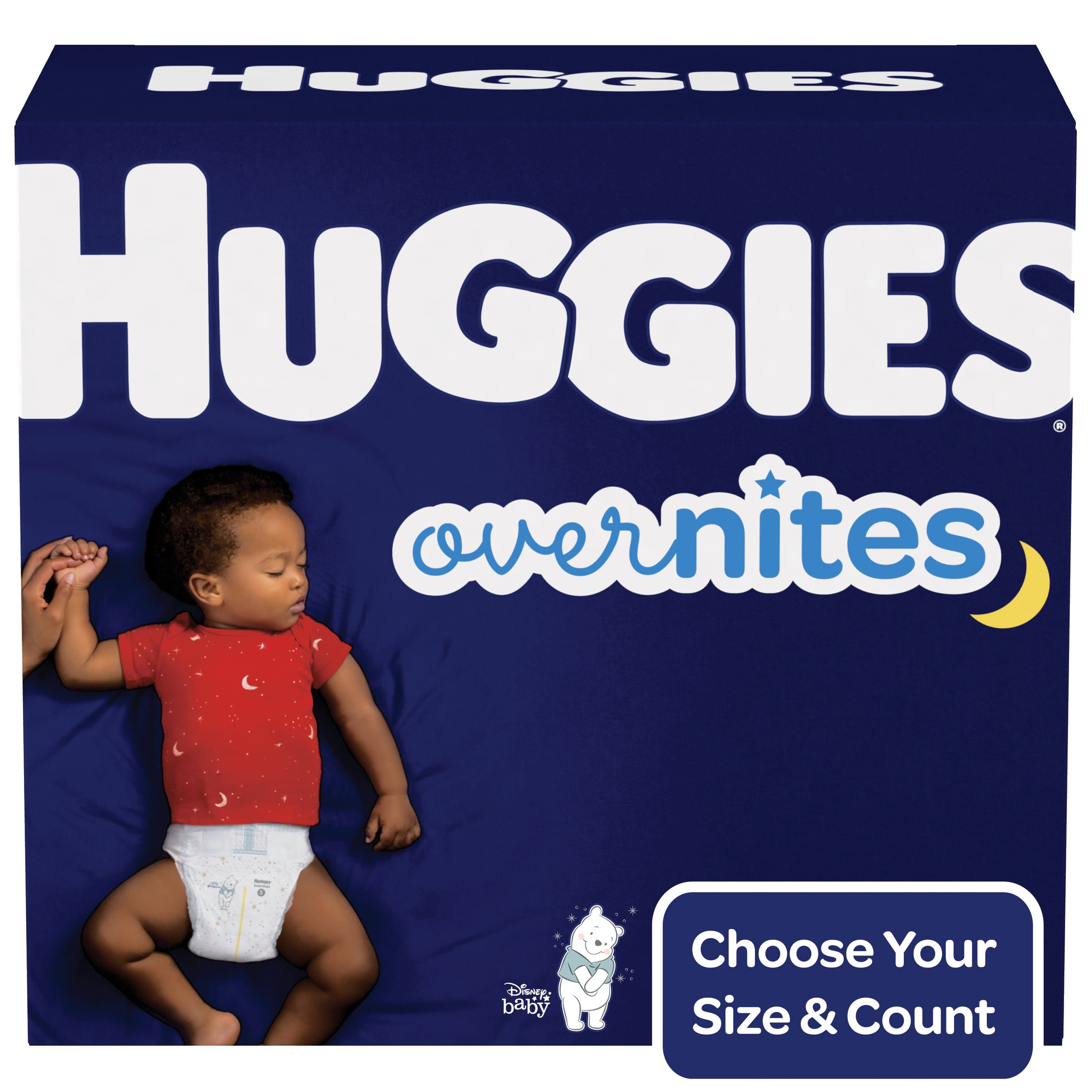 Big Pack Size 4 60 Count Huggies OverNites Diapers 