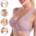 thumbnail image 3 of Sports Bras for Women S-5X Plus Size Wirefree Push Up Yoga Bralettes Womens Lightweight Breathable Hollow-Out Padded Workout Underwear Bra, 3 of 5