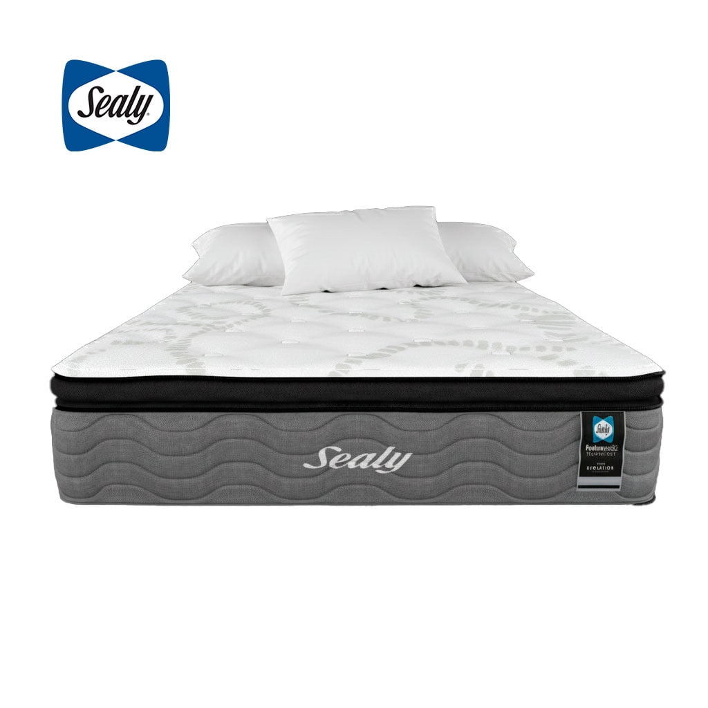 Colchon Matrimonial HipoAlergénico Sealy + 2 Almohadas Standart
