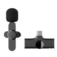 thumbnail image 1 of Micrófono Profesional Negro con Transmisión Inalámbrica, Batería de 80mAh, Tipo-C, Alcance de 20m, Incluye Cable USB y Bolsa de Almacenamiento, 1 of 7