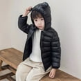 thumbnail image 5 of Esaierr Newborn Baby Boys Girls Winter Coats Hoods Down Jacket for Toddler Puffer Jacket Puffer Down Outwear with Hooded Cartoon Comfort Solid Colour Top Down Jacket for Boys Girls 9M-5Y, 5 of 5