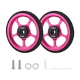 thumbnail image 1 of Ruedas fáciles para la rueda de rodillo de bicicleta plegable con pieza de reemplazo de tornillo Aleación de aluminio de neumático liviano estable Cuerpo delgado rosa, 1 of 8