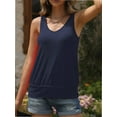 thumbnail image 6 of Women Summer Deep V Neck Tank Top Loose Fit Flowy Sleeveless Shirt, 6 of 6