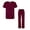 Burgundy, variant on Adar Universal Medical Scrubs Set Medical Uniforms - Unisex Fit 45 colors