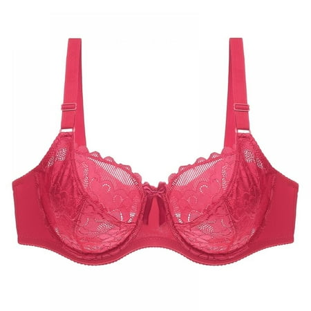 

Lace Sheer Bra Women Underwire Underwire Embroidered Floral Bra
