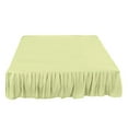 thumbnail image 1 of 30 Inch Tailored Drop Ruffled/Gathered Easy Fit Bed Skirt (Olympic Queen Size, Solid Ivory) 700 Thread Count 100% Cotton Dust Ruffle - By The Great American Store, 1 of 5