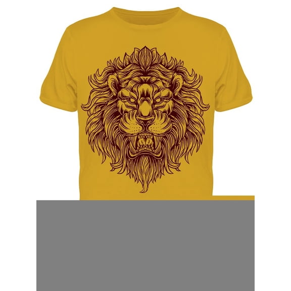 Lion Sketch Graphic Tee Men's -Image by Shutterstock